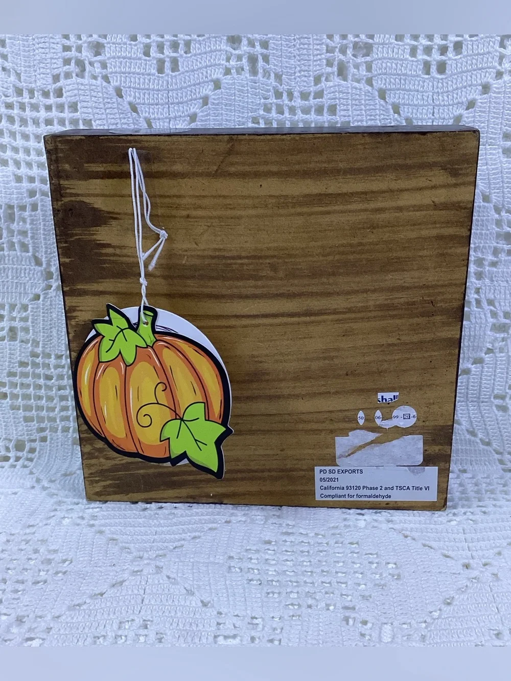 Welcome to Our Pumpkin Patch Fall Table Top Decor - Orange & Cream